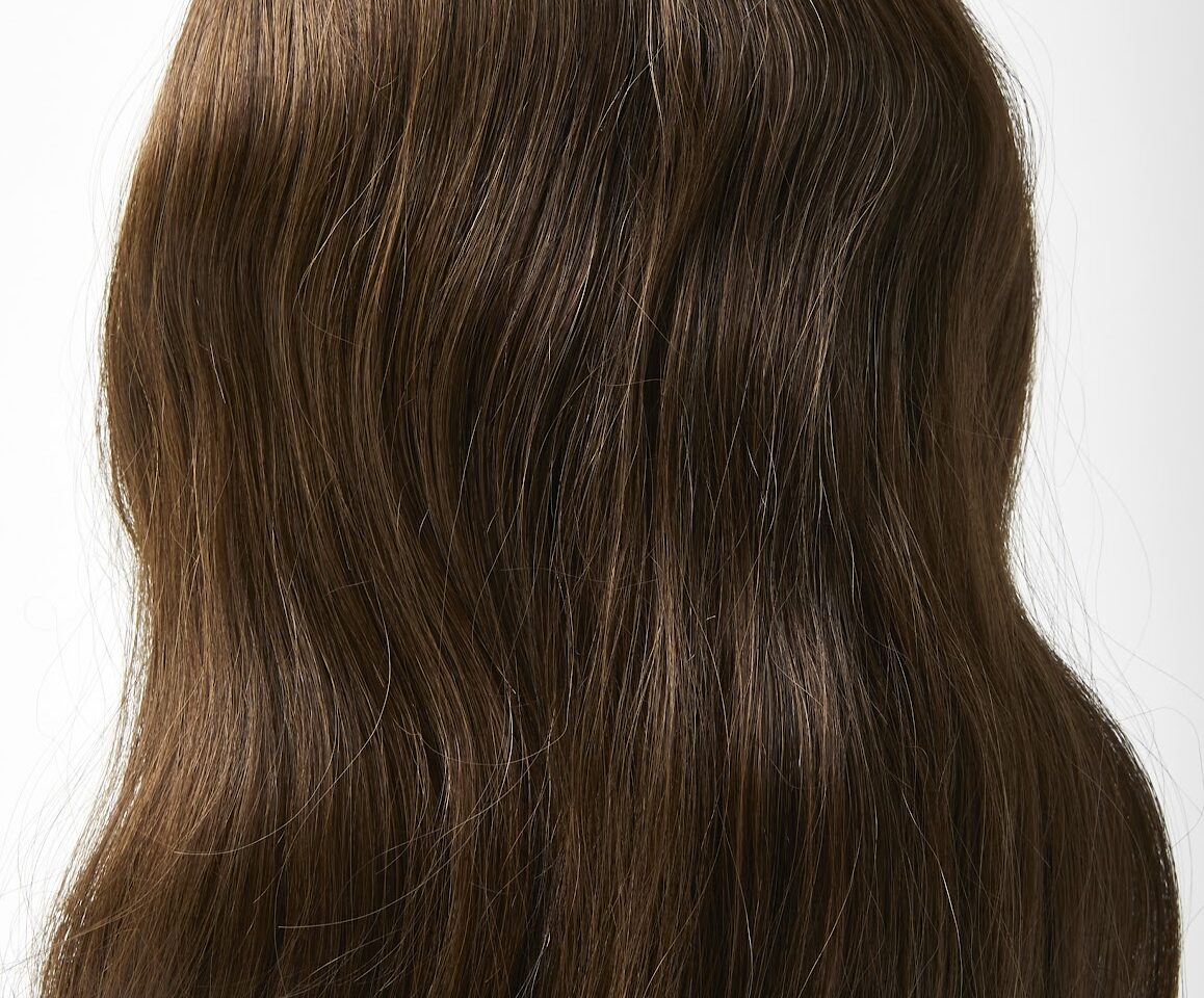 Macro shot of raw hair bundles in soft directional light